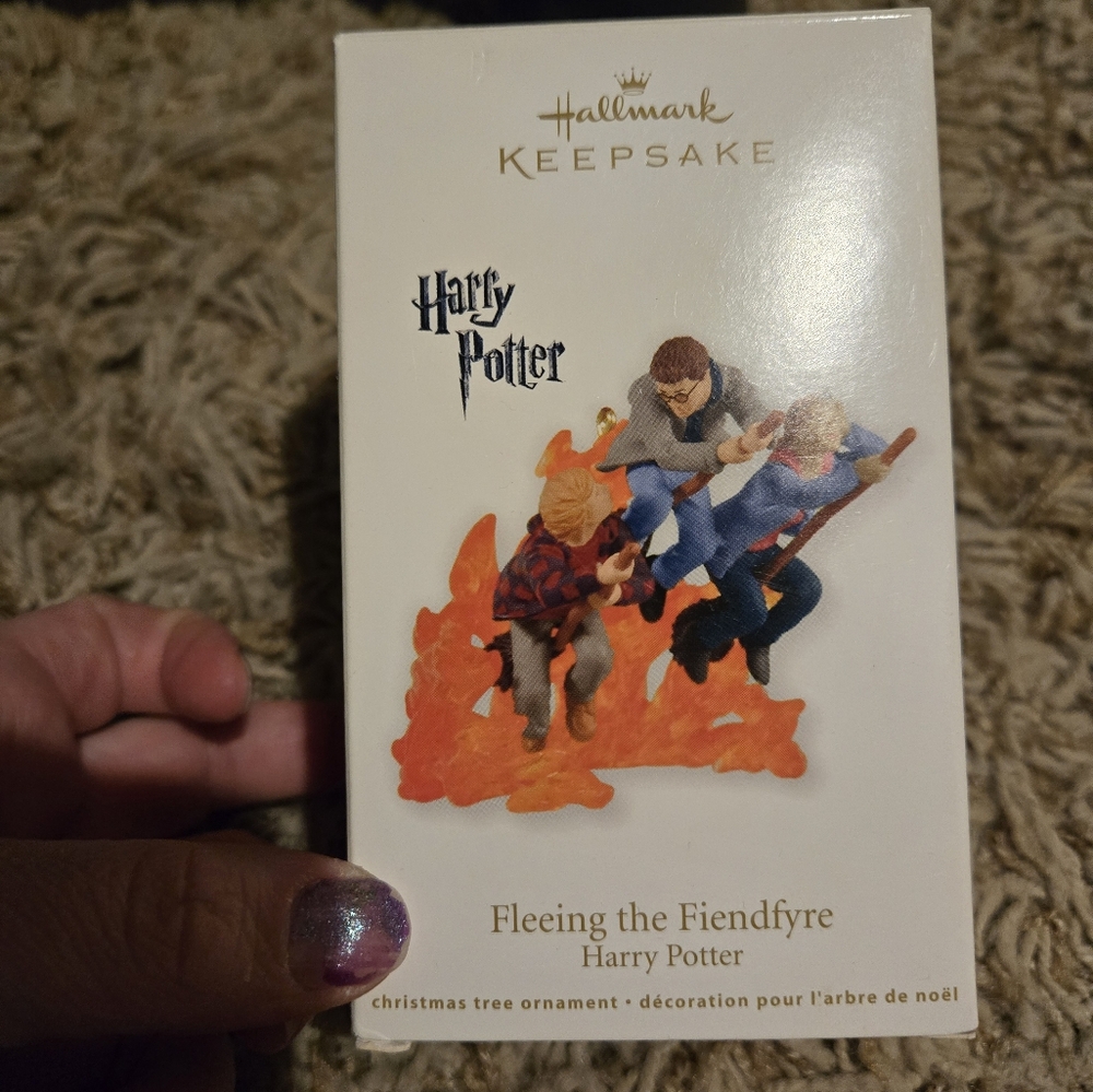 Hallmark Keepsake ornament Harry potter fleeing the fiendfyre